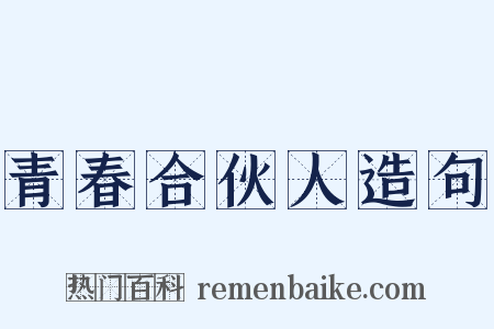 青春合伙人造句是什么意思的图片